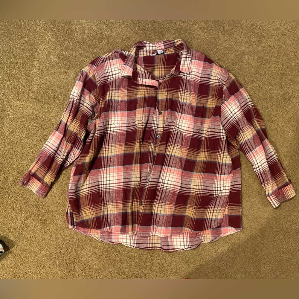 Old Navy Women’s  “Boyfriend” Flannel XXL